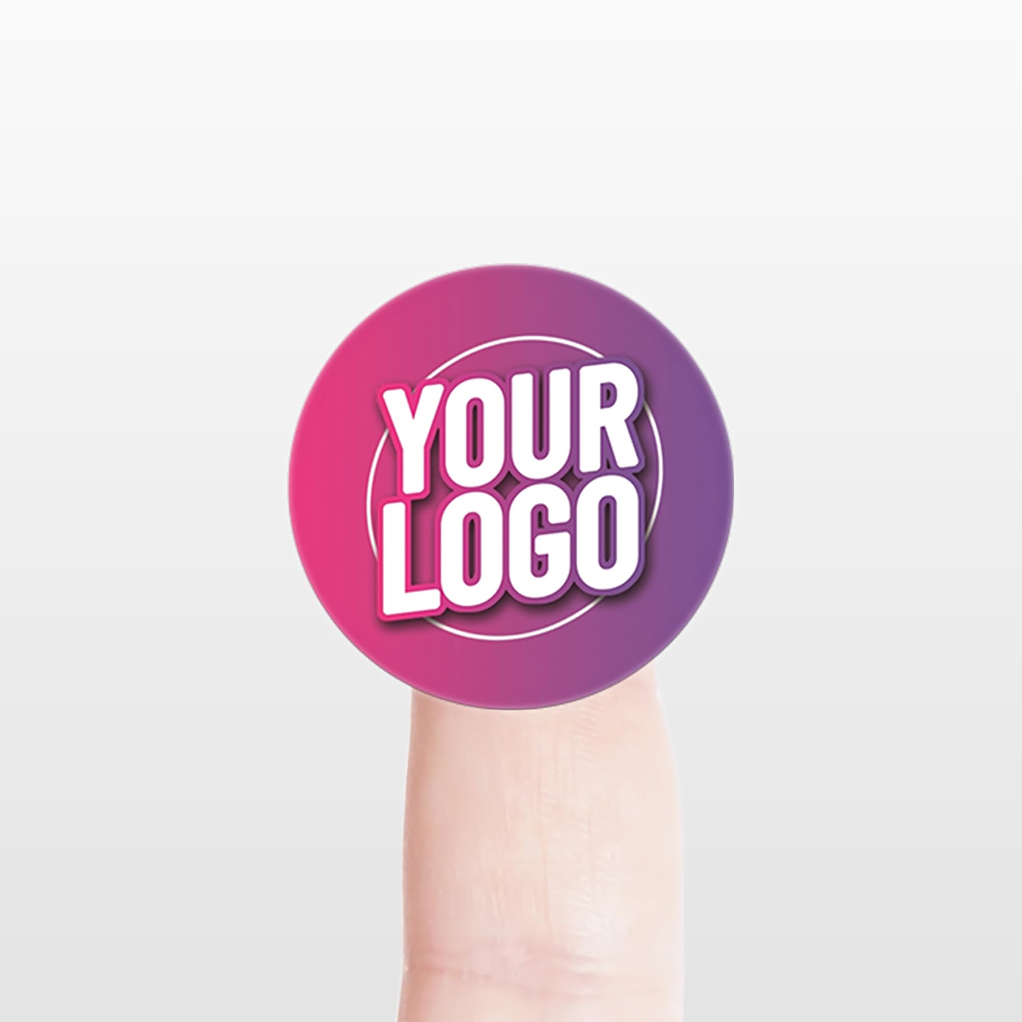 Personalised 30mm Round Stickers - Custom Business Logo Labels - Circle Label Stickers for Company Branding - Packaging - Thank You Seals (High Gloss, 288 Labels (6 Sheets)) — image 1