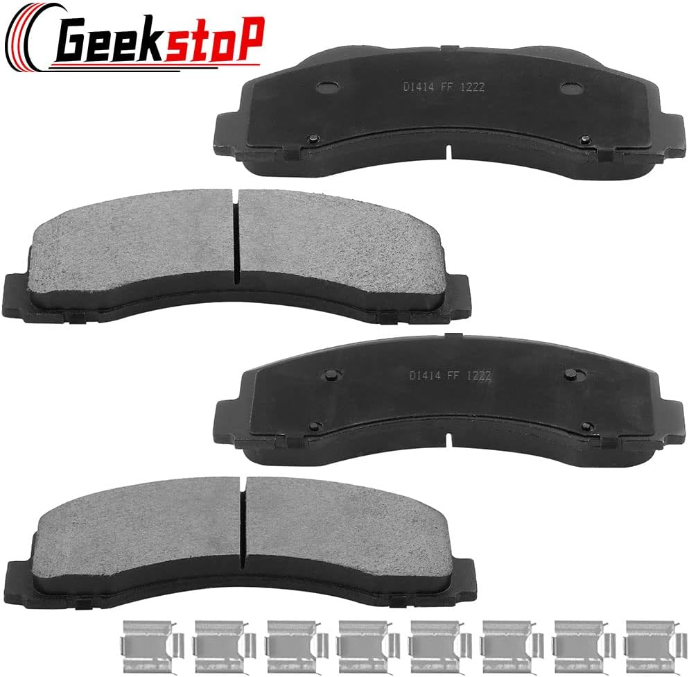 Front Ceramic Brake Pads for 2010-2020 Ford F-150, 2010-2021 Ford Expedition, 2010-2021 Lincoln Navigator Front Brake Pads Set