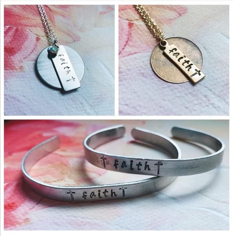 Jewerly Stamp Handstamping Steel Gold Silver Metal Stamps Leather DIY Custom Logo Name Jewelry Tools Number Alphabet Set Puncher - (Color: Number Set)