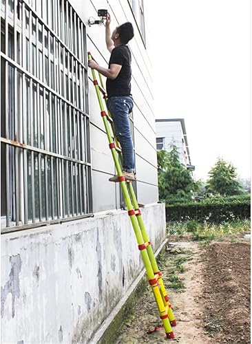 Miniatura 7 de NEOCHY Lightweight Foldable Portable Telescoping Ladder Extension Multi-Purpose 10 FT One Button Retraction Aluminum Telescopic Extension Extendable