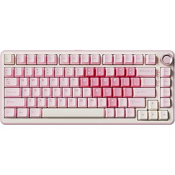 YUNZII B75 PRO Wireless Mechanical Keyboard, 75% Gaming Keyboard, BT/Type-C/2.4G, Hot Swap Seal Keyboard with Rotary Knob, Pr