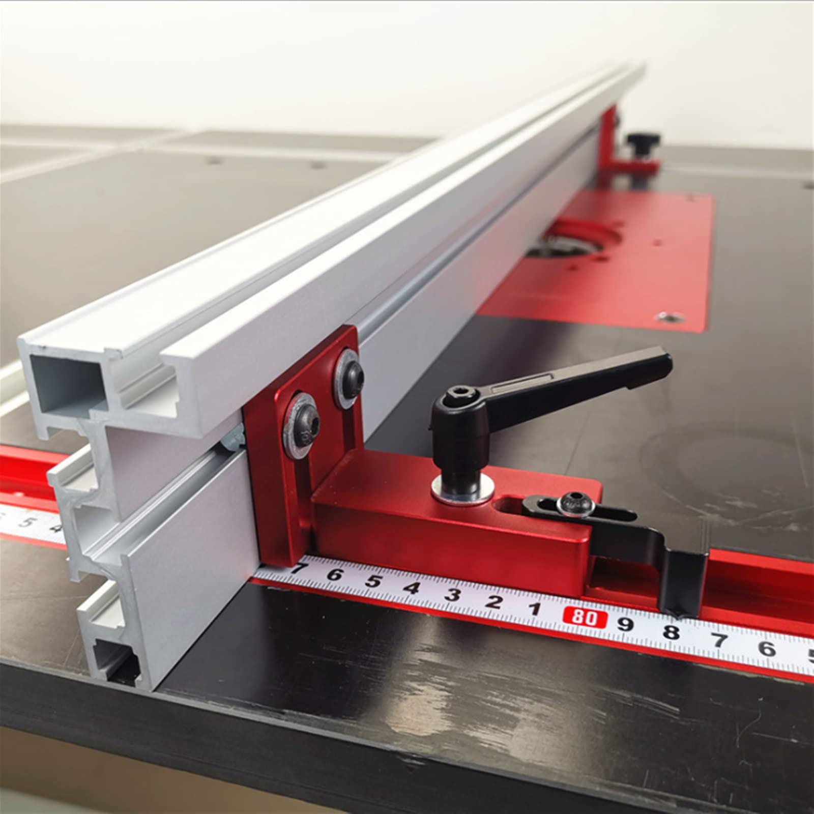 Tope de pista de inglete, tipo 30/45 T-Slot T-Track tapón de aleación de aluminio localizador de conducto de retención de riel de carpintería Herramienta de trabajo de madera (B-45)