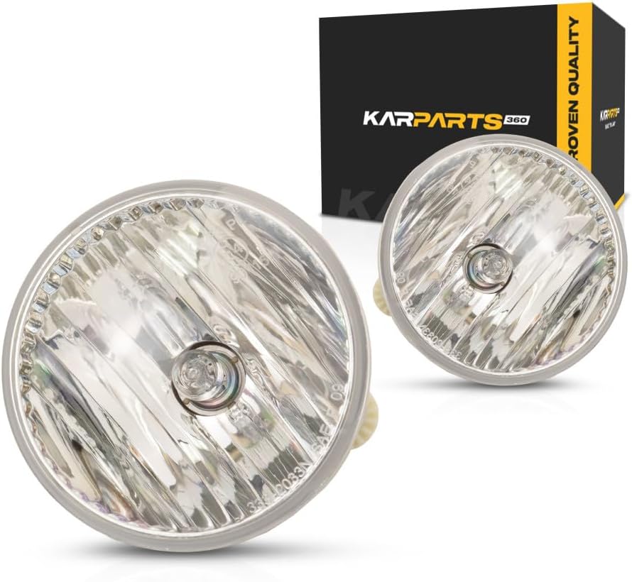 CarLights360 For Jeep Patriot 2011-2016/Wrangler 2013 2014 2015 2016 Fog Light Assembly Driver and Passenger Side | Pair | DOT Certified CH2594104