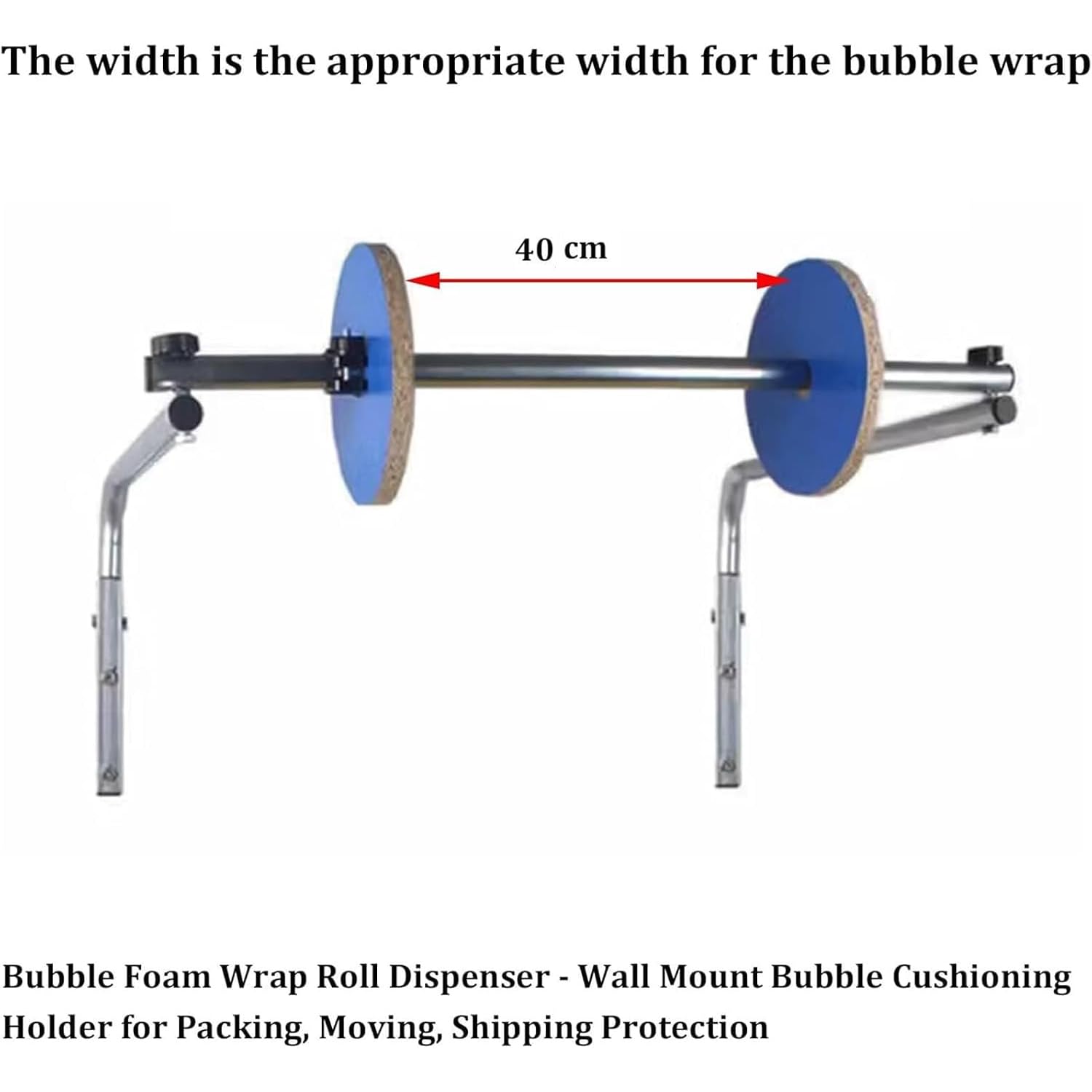 Rollenhalter Für Luftpolsterfolie, 40 cm, Wandmontage, Einfache Installation, Zum Verpacken, Umziehen Und Versenden