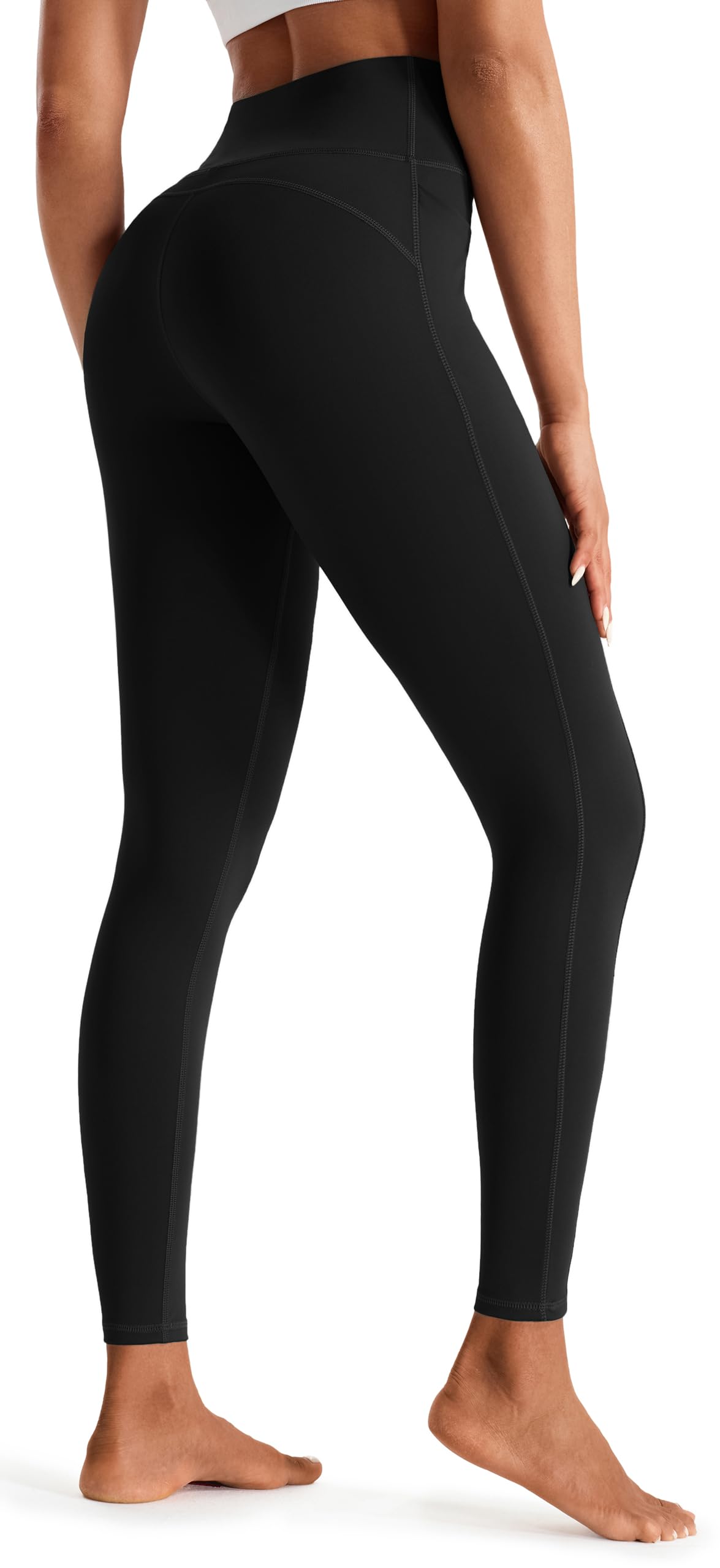 JOYSPELS Women's Gym Leggings with Pockets - High Waisted Tummy Control Full Length Yoga Pants & Capri Leggings for Workout, Running, Daily Leisure — view 2