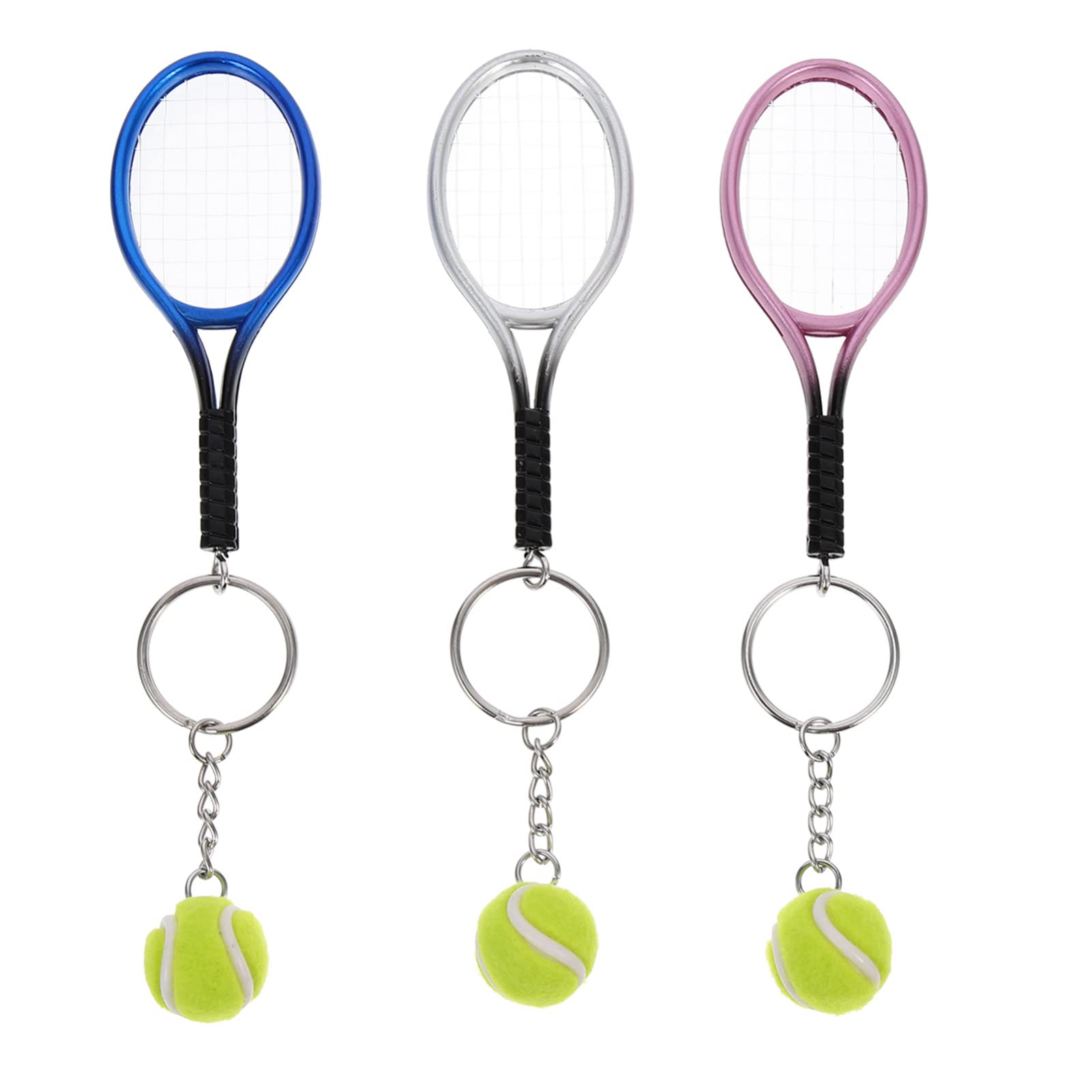 NUOBESTY 6 Uds. Recuerdos de Regalo Mini Colgantes Niños Premios Deportivos Carnaval Llavero Rellenos Clave Multifunción Mujeres Portátil Apretar Jugador Cadenas Llavero Adornos