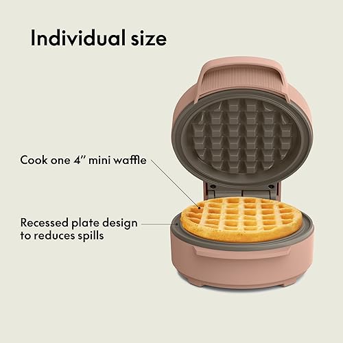 Miniatura 4 de bella Snack-n-Store Mini Waffle Maker, EverGood™ Ceramic Nonstick Coating, Cord Wrap, Ready Indicator Light & Cool Touch Handles, Stackable Design &