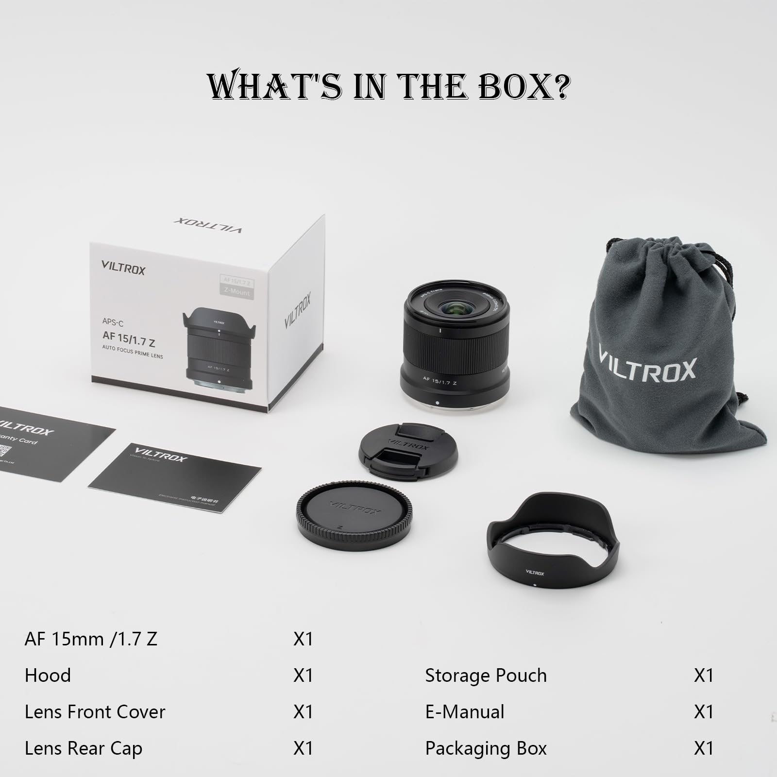 VILTROX 15 mm F1.7 Air STM autofokus obiektyw do aparatów Nikon z mocowaniem Z-Mount APS-C, obiektyw szerokokątny z dużym otworem przysłony, kompatybilny z Nikon Z30, Z50, Z50II, ZFC Z5, Z5I, Z6, Z6II