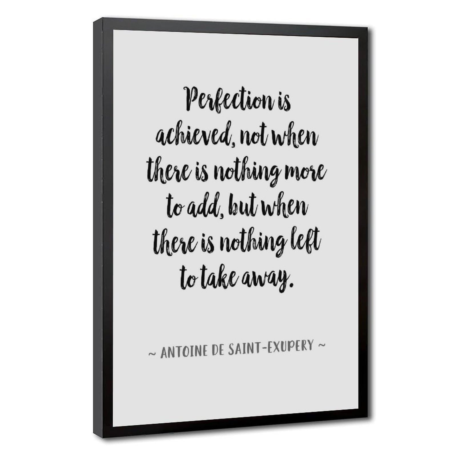 ELKPDOE Perfection Poster Motivational Quotes