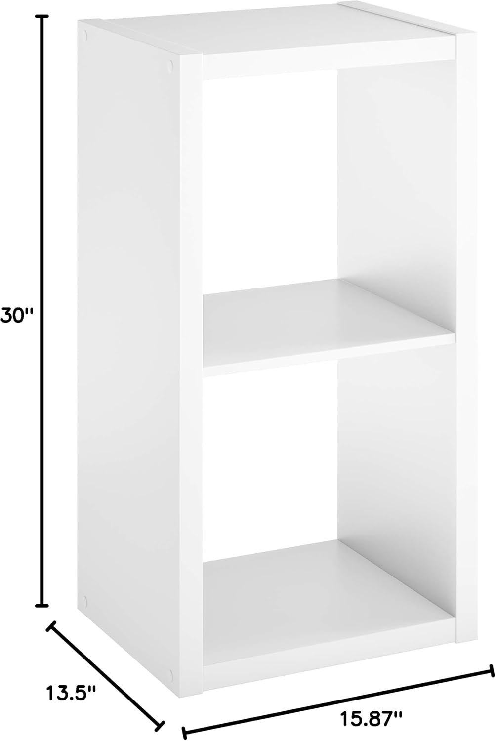 Kids' Playful White Cube Organizer Bookcase with Open Storage