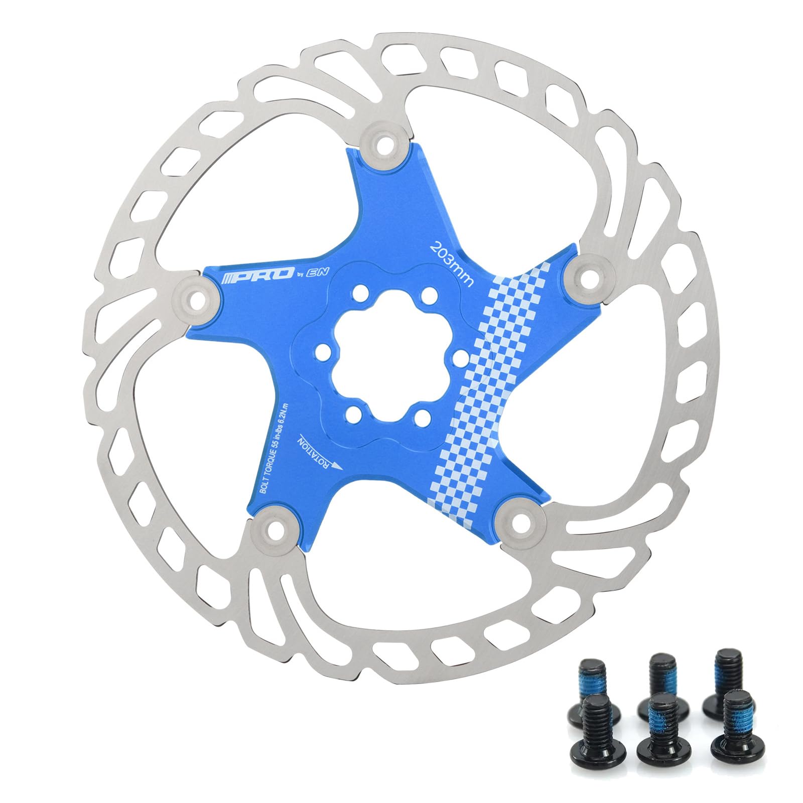 Rotor De Frein Flottant Yongness - 180 Mm, Noir, Pour VTT, Route, BMX