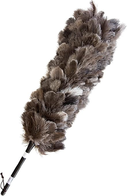 Amazon Esci 日本製 最高級の手造り毛ばたき オーストリッチ羽毛の最高品質 ファーストクラス フロスフェザー を使用 全長約103cm 専用ケース付 オーストリッチ毛バタキ M180 車 バイク 車 バイク