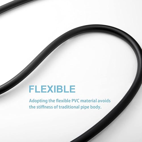 Miniatura 6 de OFFO Manguera de ducha de 138 pulgadas de alta calidad, de PVC, manguera de ducha de mano, manguera flexible con inserto de latón y tuerca para baño