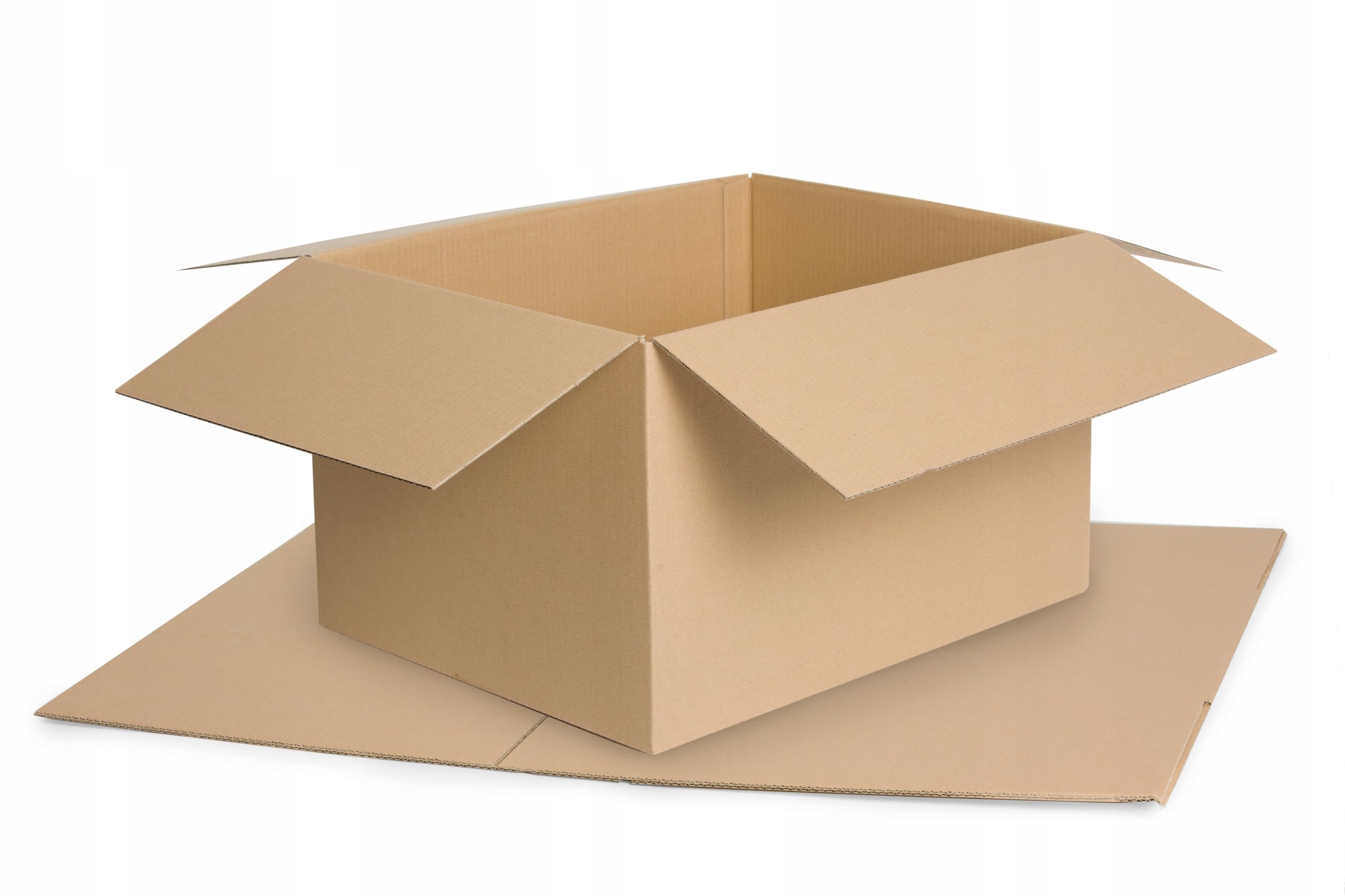 10 Stück Faltkarton 600x600x500 mm Außenmaß Versandkarton E-commerce Karton 2-Wellig Braun Kartonage Verpackung Postkarton Versandschachtel Paket Päckchen