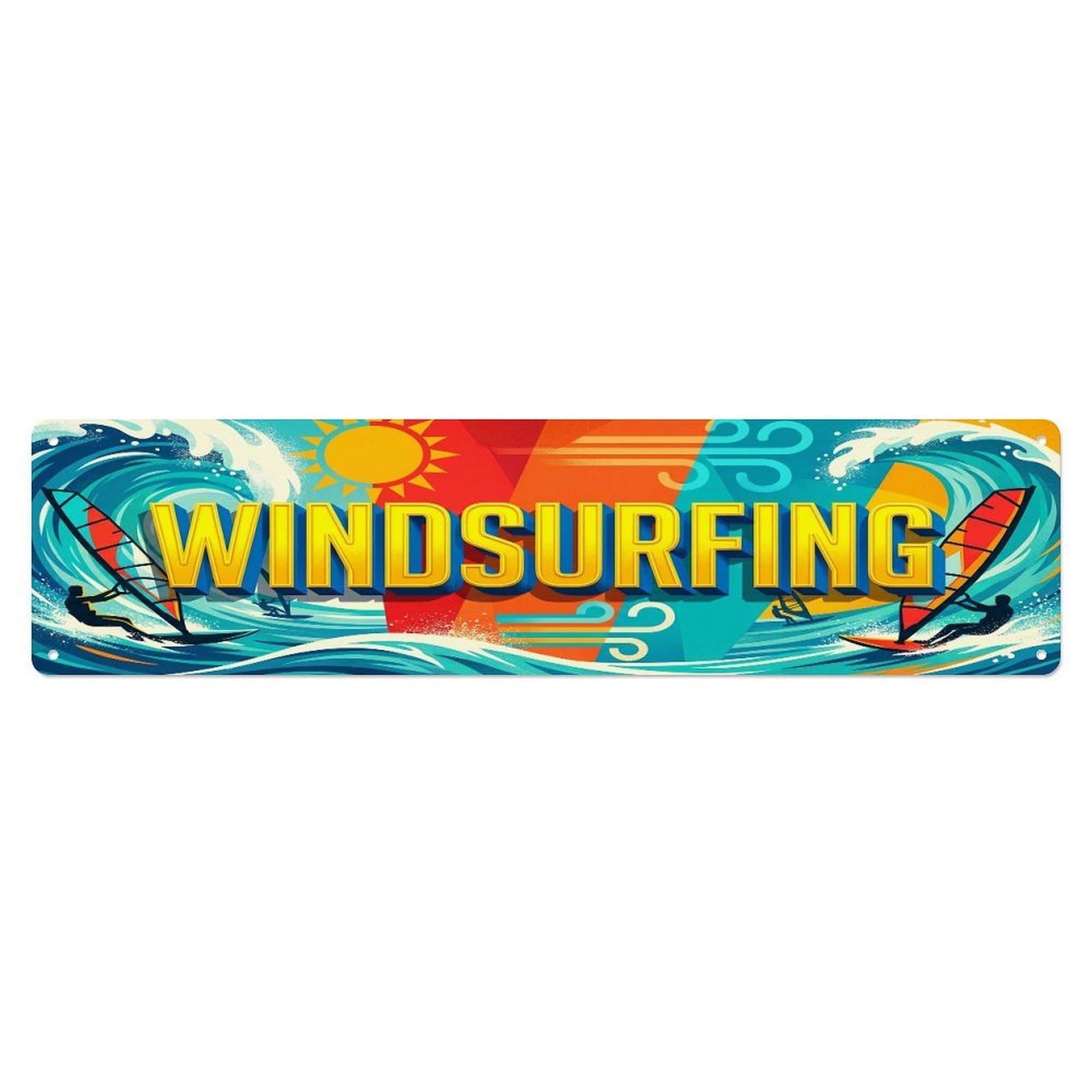 Vintage Windsurfing Outdoor Activity Sports Metal Tin Sign