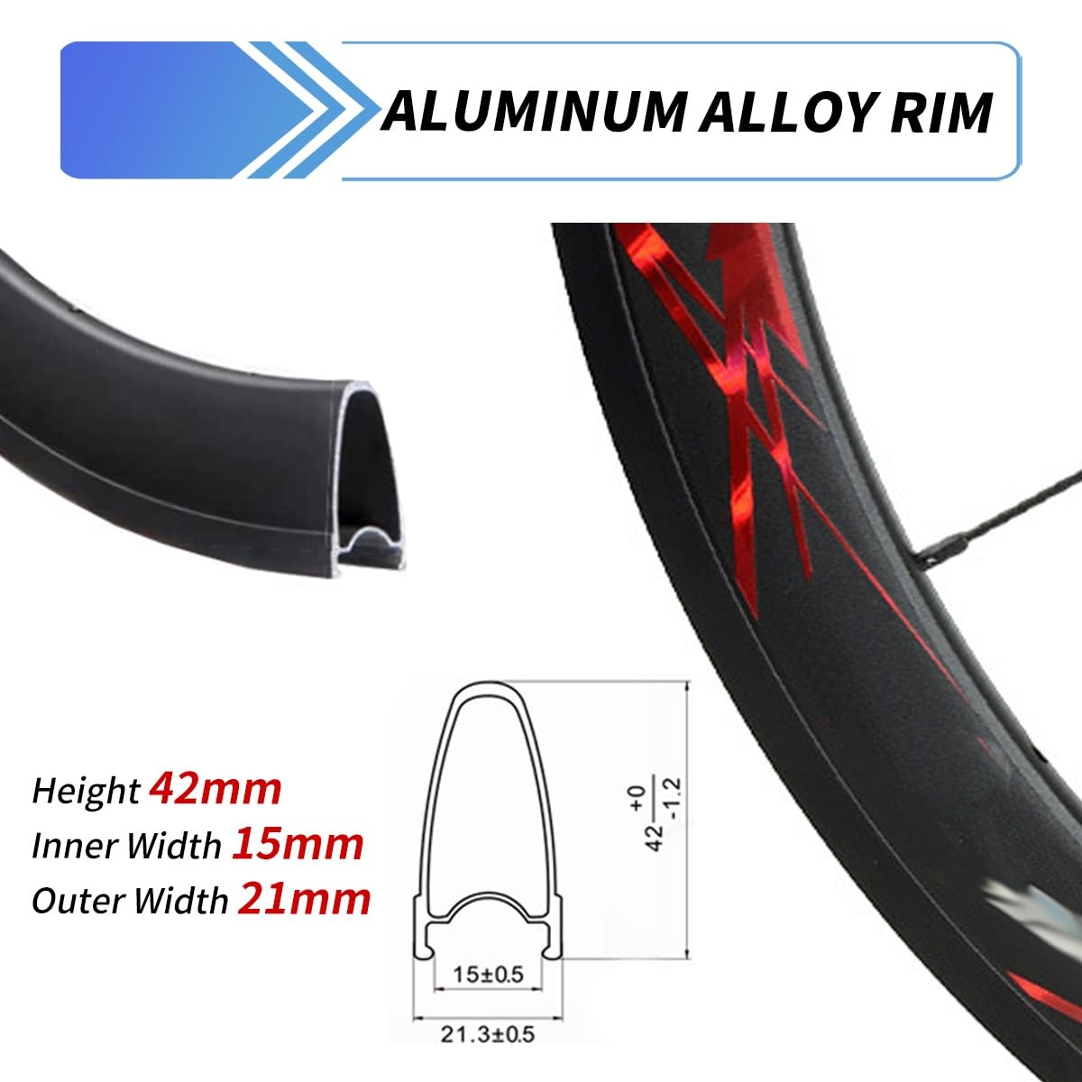 Ruota Anteriore 700C Ruote Per Bici Da Strada Ruota Sgancio Rapido FrenoC/V | Cerchione In Alluminio 20H, Pneumatico 20-35C