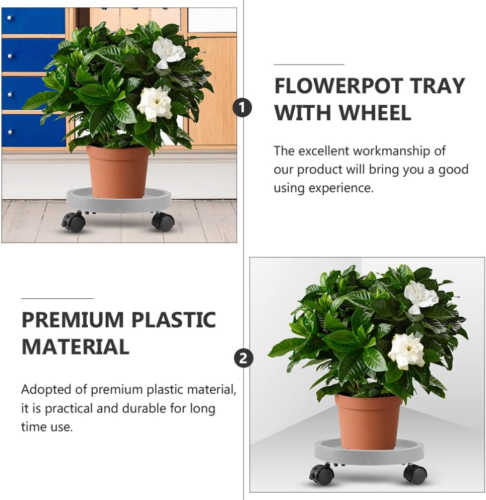 Vaguelly Flower Pot Tray Water Drainage Flowerpot Bottom Base for Plants Design Easy to Use Multi-Purpose Gardening Tool