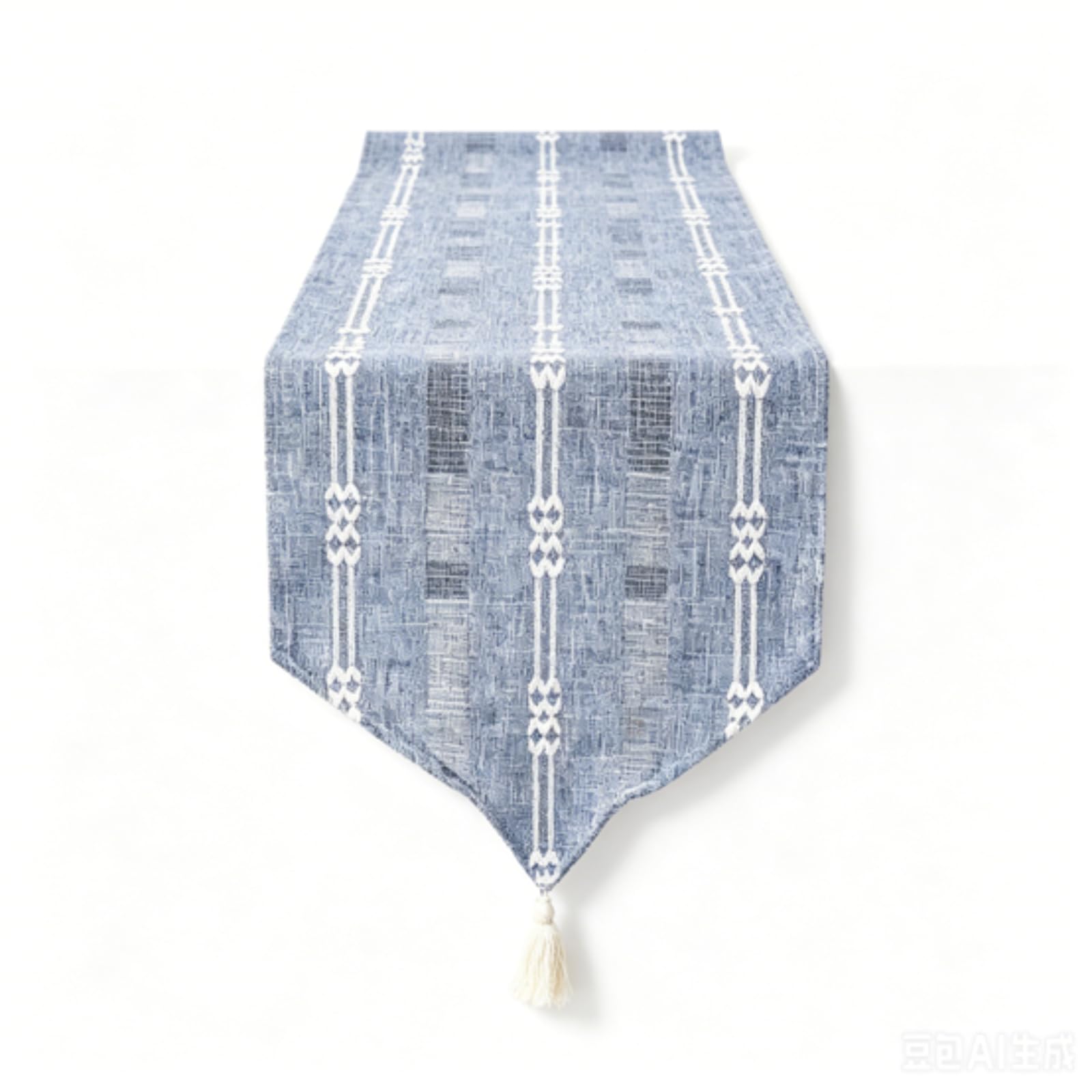 Linen Boho Table Runner Tassels Farmhouse Dining Kitchen Coffee Table Decor