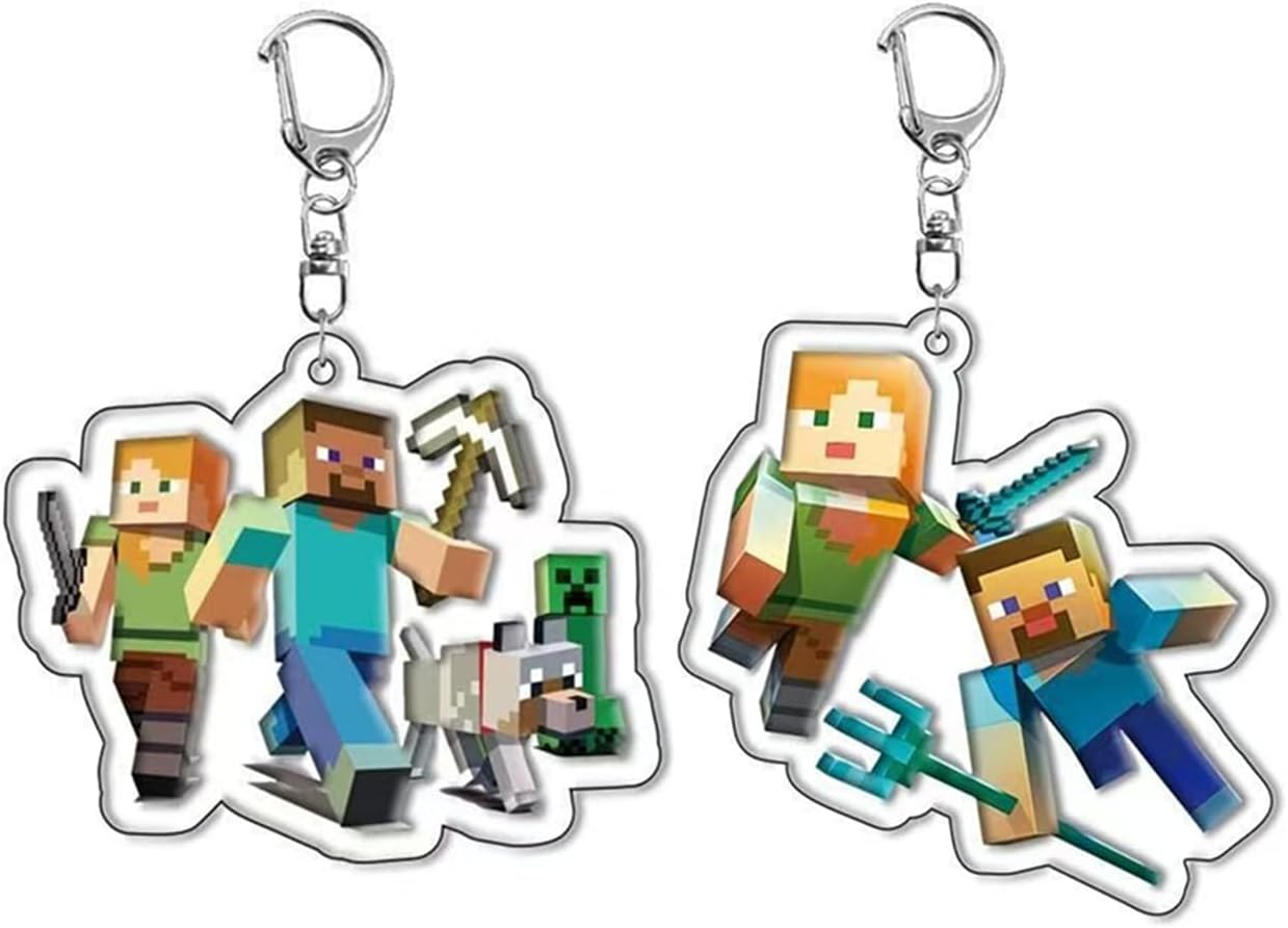 Minecraft ゾンビ アクリルキーホルダー 3個セット マインクラフト マスコット キーホルダー ( ゾンビ ) 20277