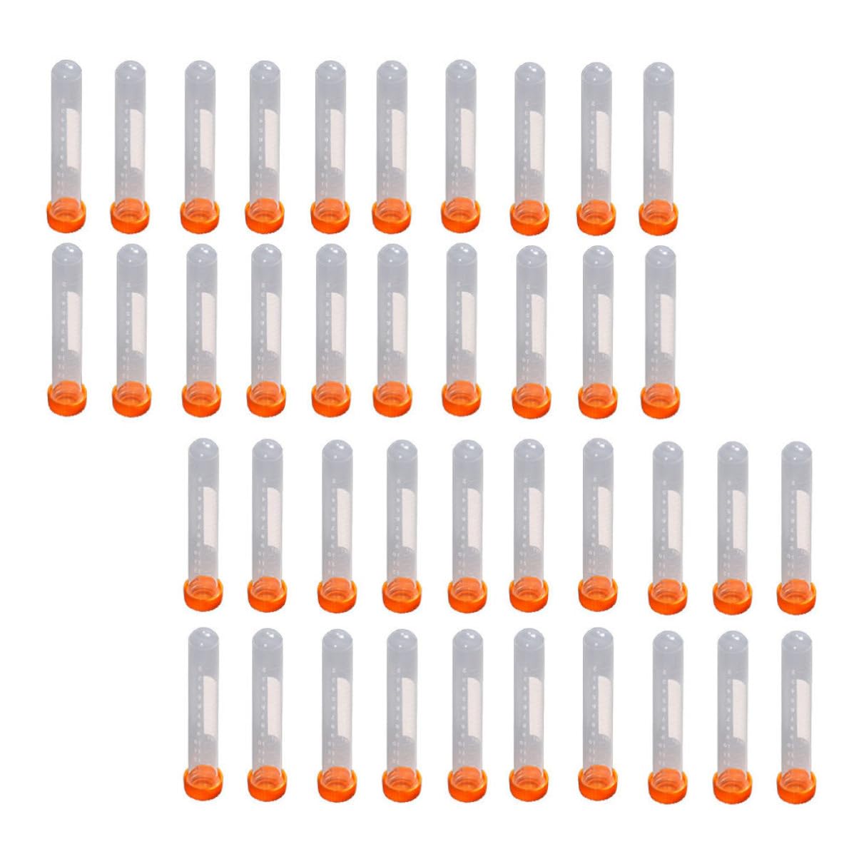 Lot de 100 Tubes Centrifuges de Laboratoire 15 Ml en Pe Bouchons à Vis, Faciles à Observer, pour Équipements Hospitaliers et Expérimentations Scientifiques Couleur Aléatoire