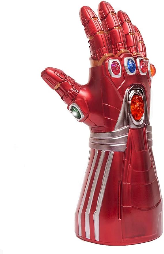 Amazon Co Jp アイアンマン ガントレット アベンジャーズ エンドゲーム アイアンマン インフィニティ ストーン ガントレット グローブ Led ライトアップ ファッション