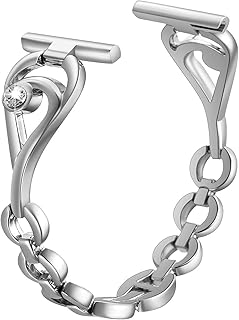 SaNgaMEi strap Compatible for Apple Watch Band 49mm 45mm 44mm 42mm 41mm 40mm 38mm Metal iWatch Band Replacement Series 8/7/6/5/4/3/2/1/SE Dressy Bracelet for Women