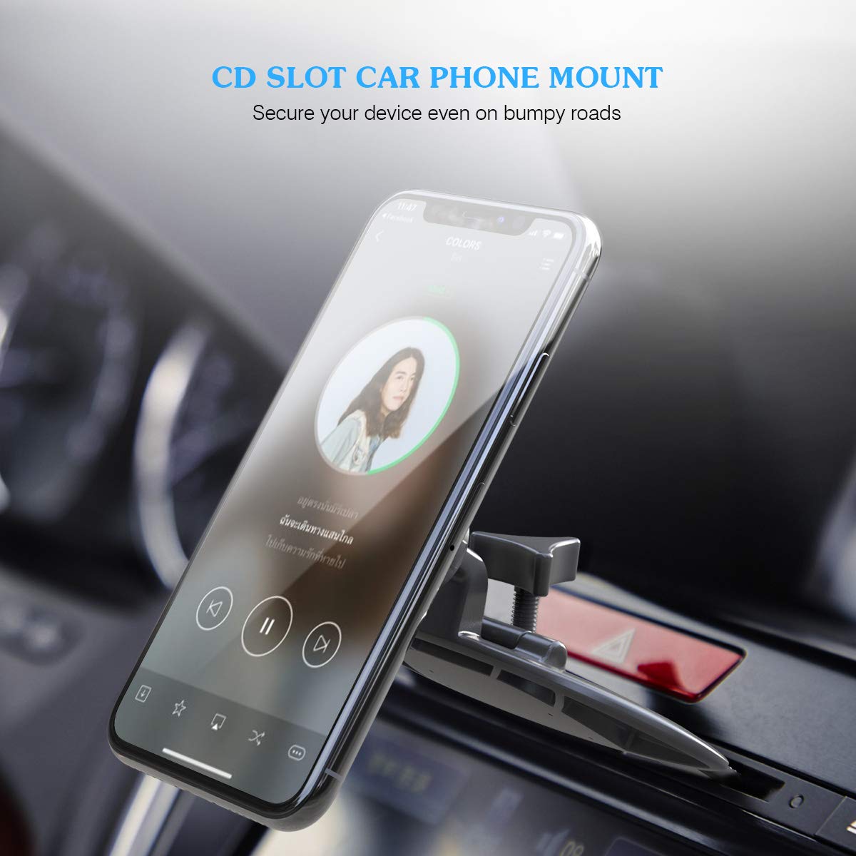 Likinglism - Supporto Magnetico da Auto, per Bocchetta dell'Aria dell'auto, con 6 magneti Forti, Compatibile con iPhone X/XR/XS/XS Max/8/8 Plus, Samsung Galaxy S10/10+/9+/, Note 9/8, Google e Altri