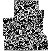 Central 23 - Papel de regalo de calavera, 6 hojas de papel de