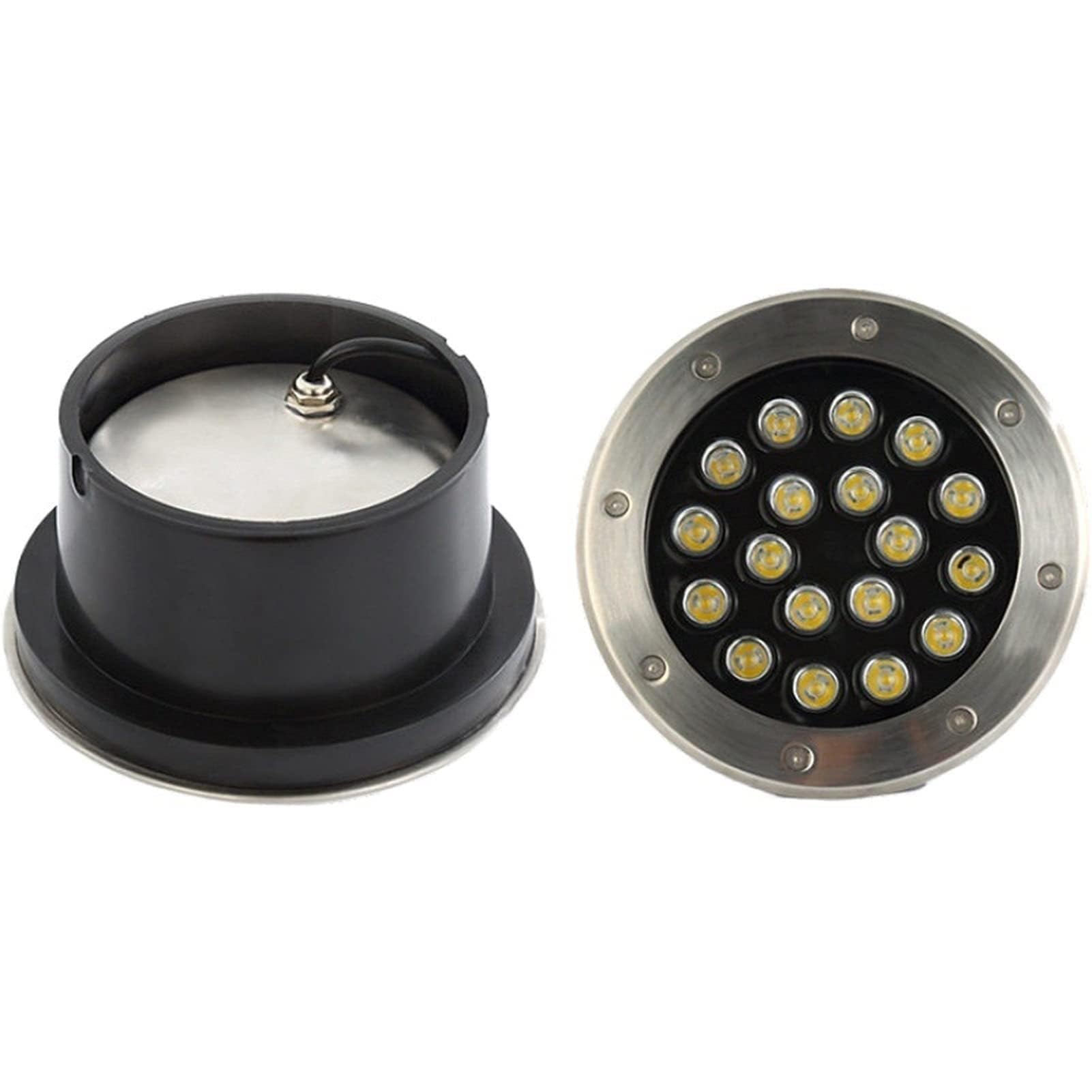 GUODDM LED Swimming Pool Underwater Light, AC110-230V Outdoor Recessed LED Spotlight, IP67 Waterproof Buried Lights(Red Light,6W)