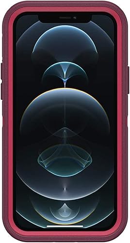 Miniatura 3 de OtterBox Defender Series - Funda sin pantalla para iPhone 12 y iPhone 12 Pro solo funda embalaje no al por menor poción de bayas vino de