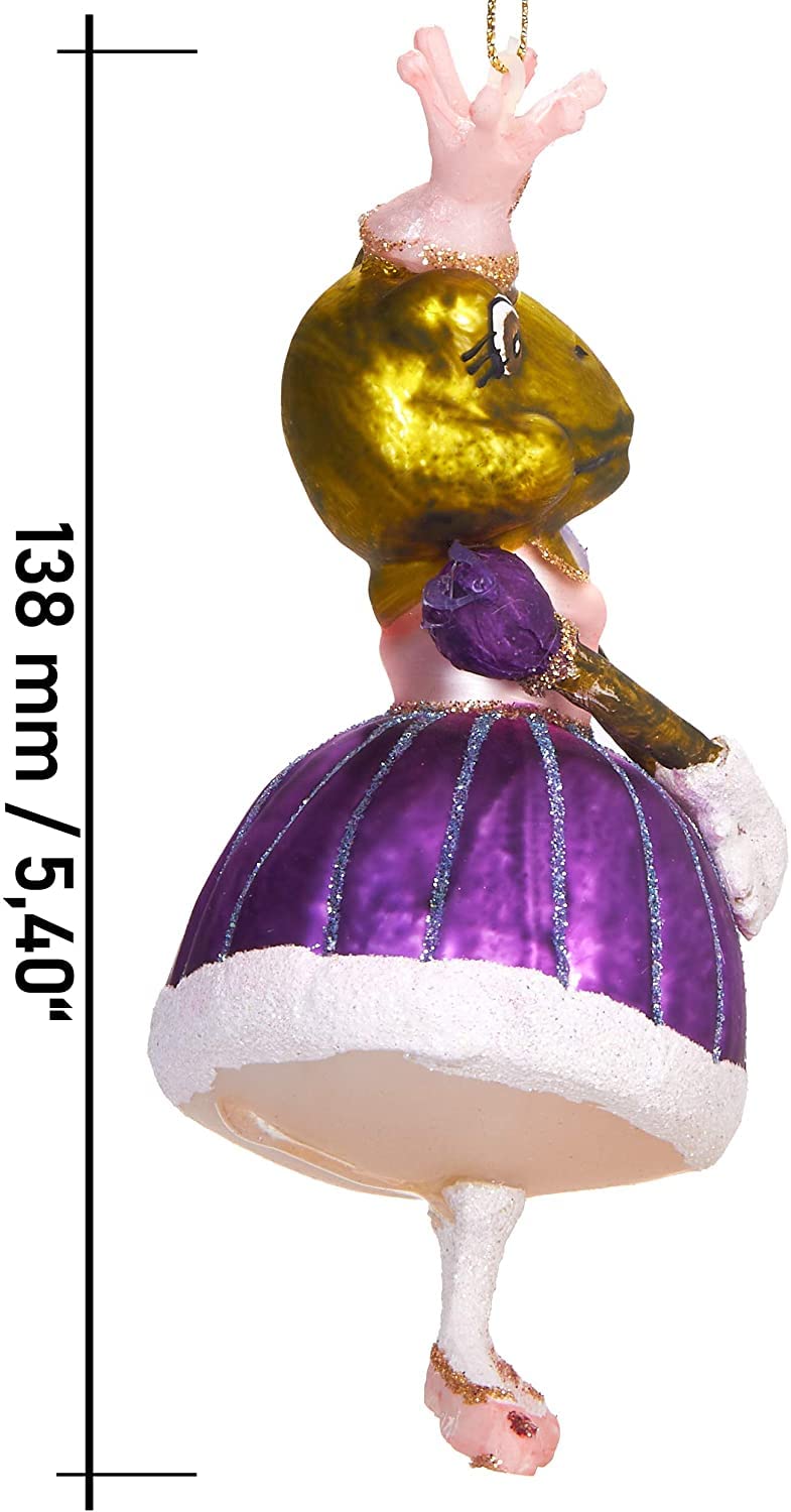 BRUBAKER 2 Piece Tree Balls Set Frog Love Couple Prince and Princess