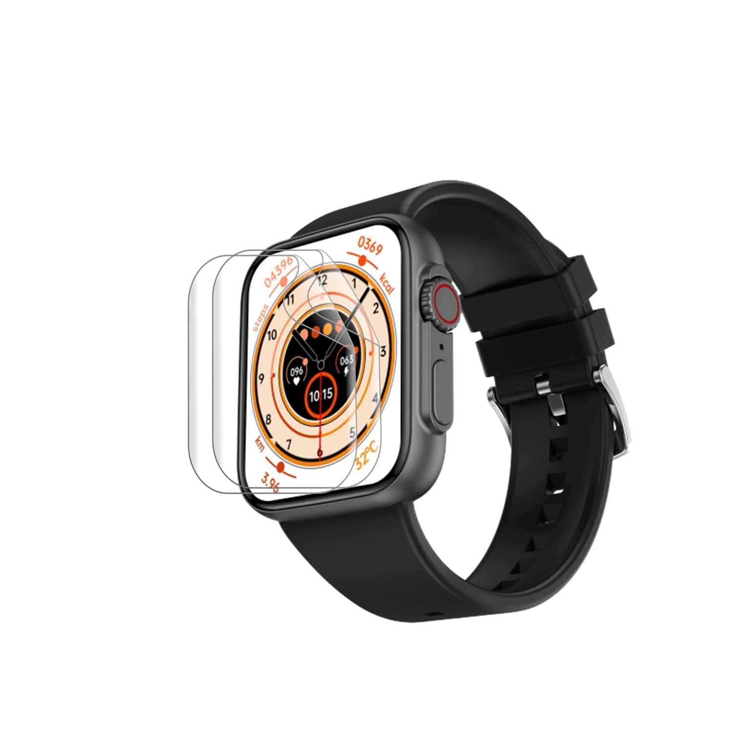 Wisely |Pack 3| For Fire Boltt Gladiator SmartWatch Screen Guard Scratch Guard Full Screen Protector Compatible for Fire Boltt Gladiator 1.96" -Flexible HD Clear - Bubble-Free (Pack of 3) (B0BRQLST2F) Amazon Price History, Amazon Price Tracker