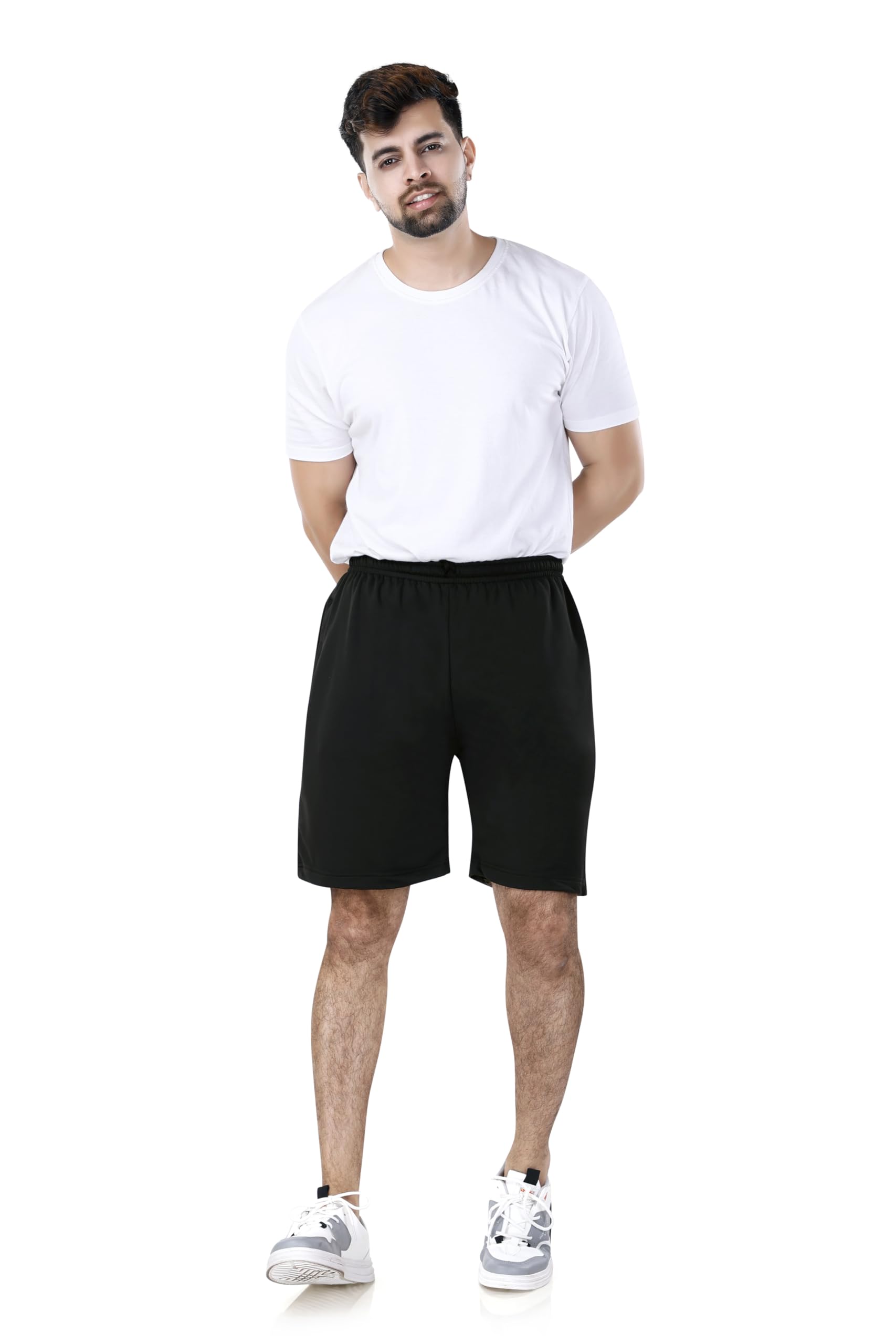 neo garments Men's Cotton Regular Casual Short Pant with Pocket (Denim Blue, 2XL)-picture-14