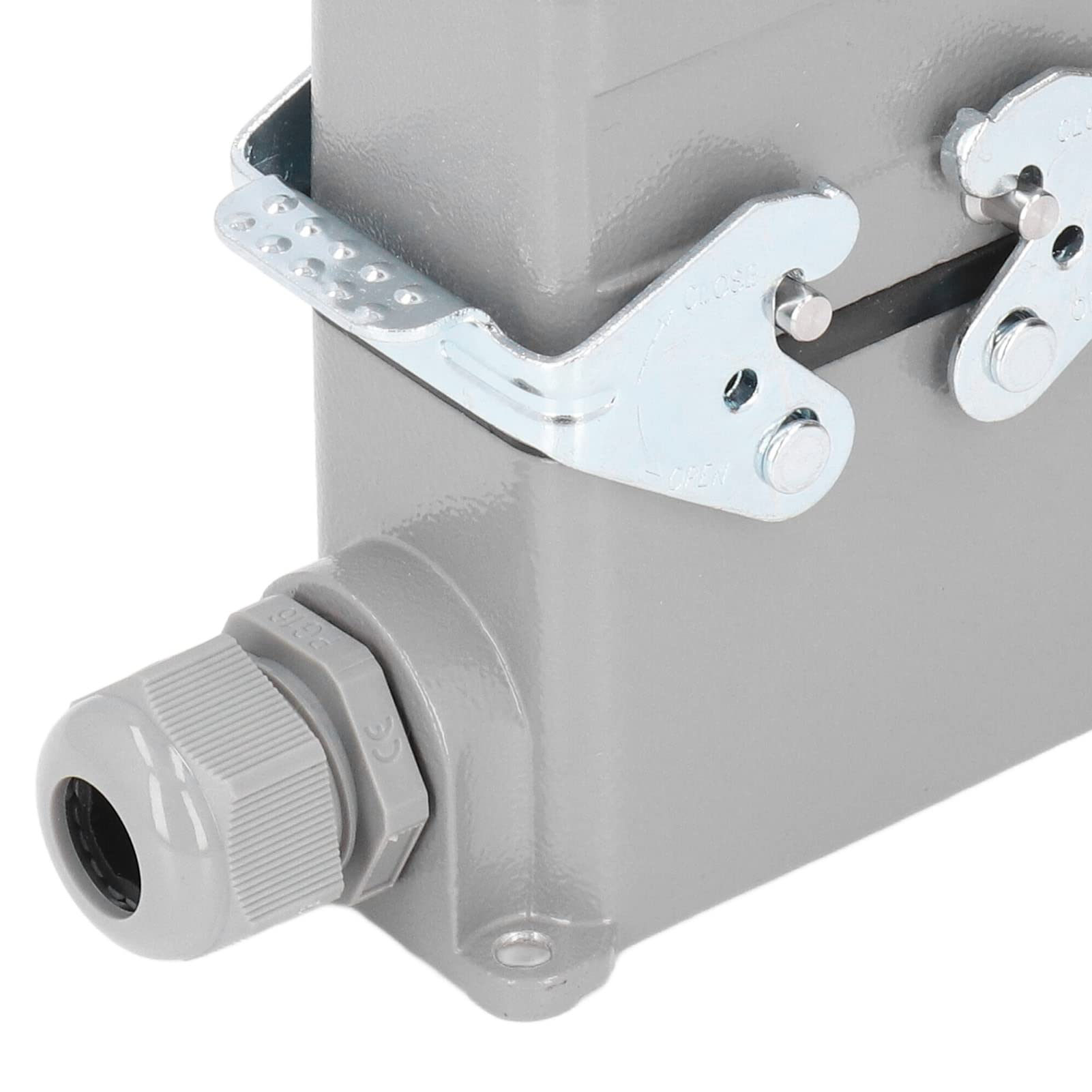 Prostokątne Złącze Heavy Duty IP65 16A 500V Wodoodporne Złącze Trudnopalne Połączenie śrubowe HDC-HE-010-4-PG16