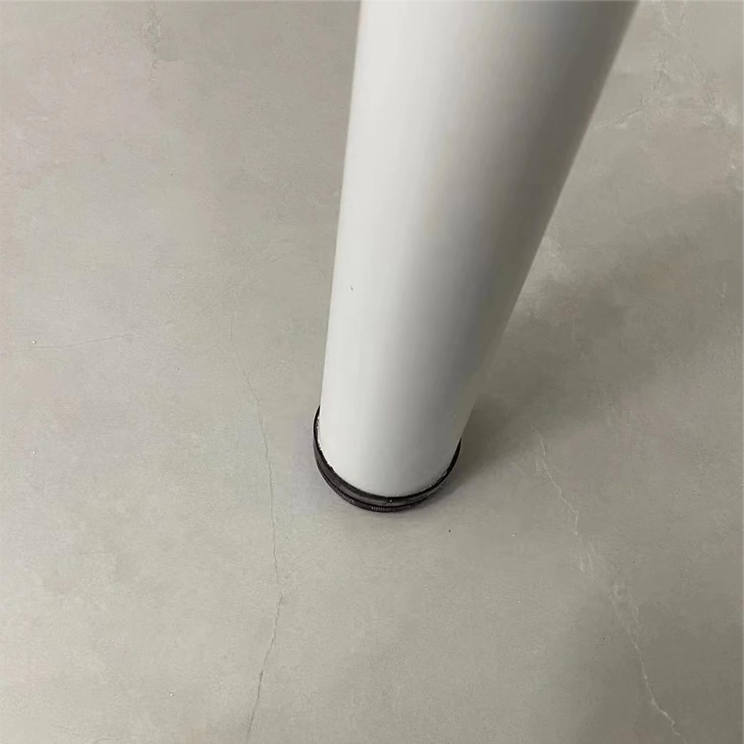 Gambe regolabili per tavolo, piedini per mobili in acciaio inox, per bancone della cucina, bar, scrivania, tavolo da pranzo, altezza personalizzabile (70 cm, bianco) con viti
