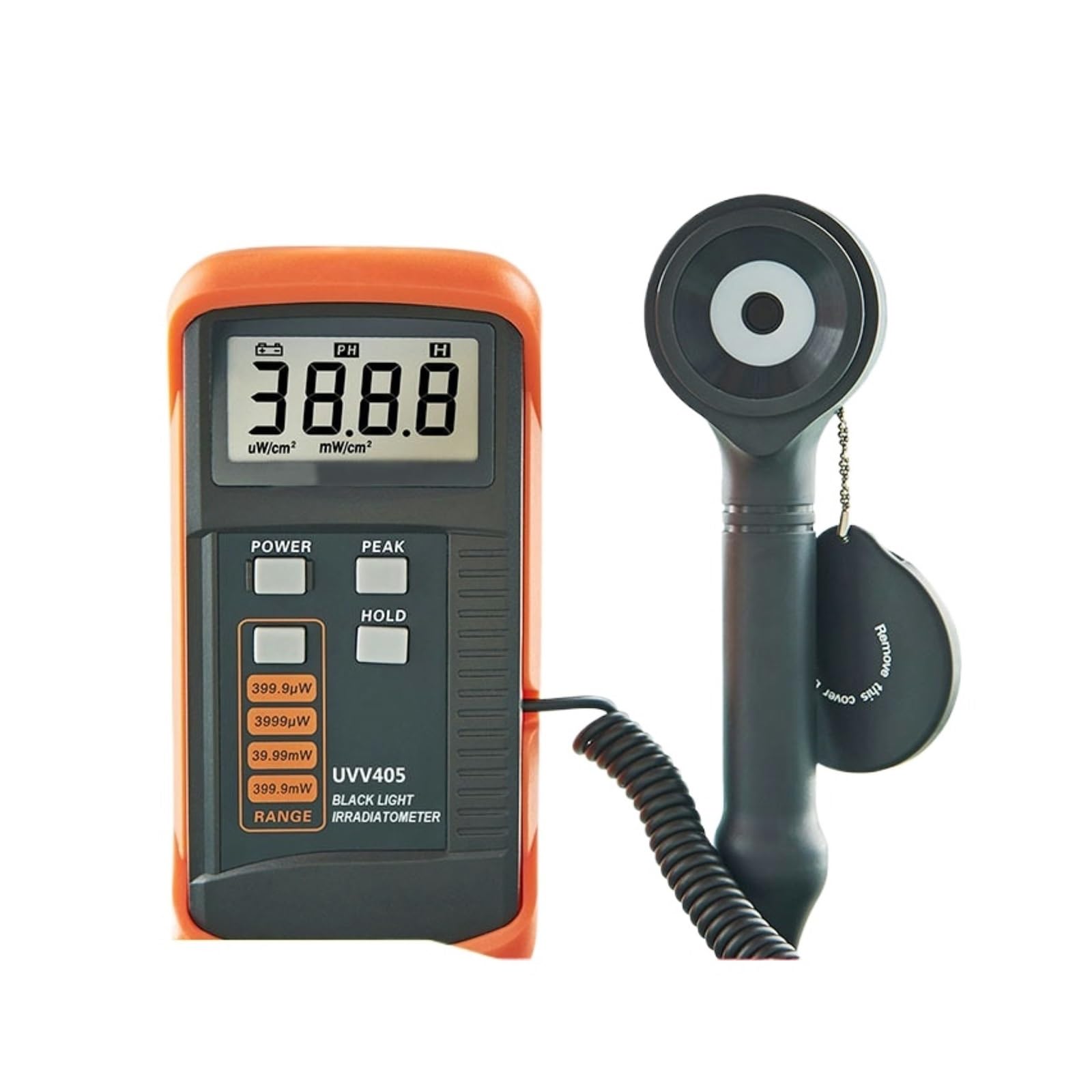 Medidor de luz, Medidor de luz UV Mano UVV405 360nm-460nm, probador curado Industrial
