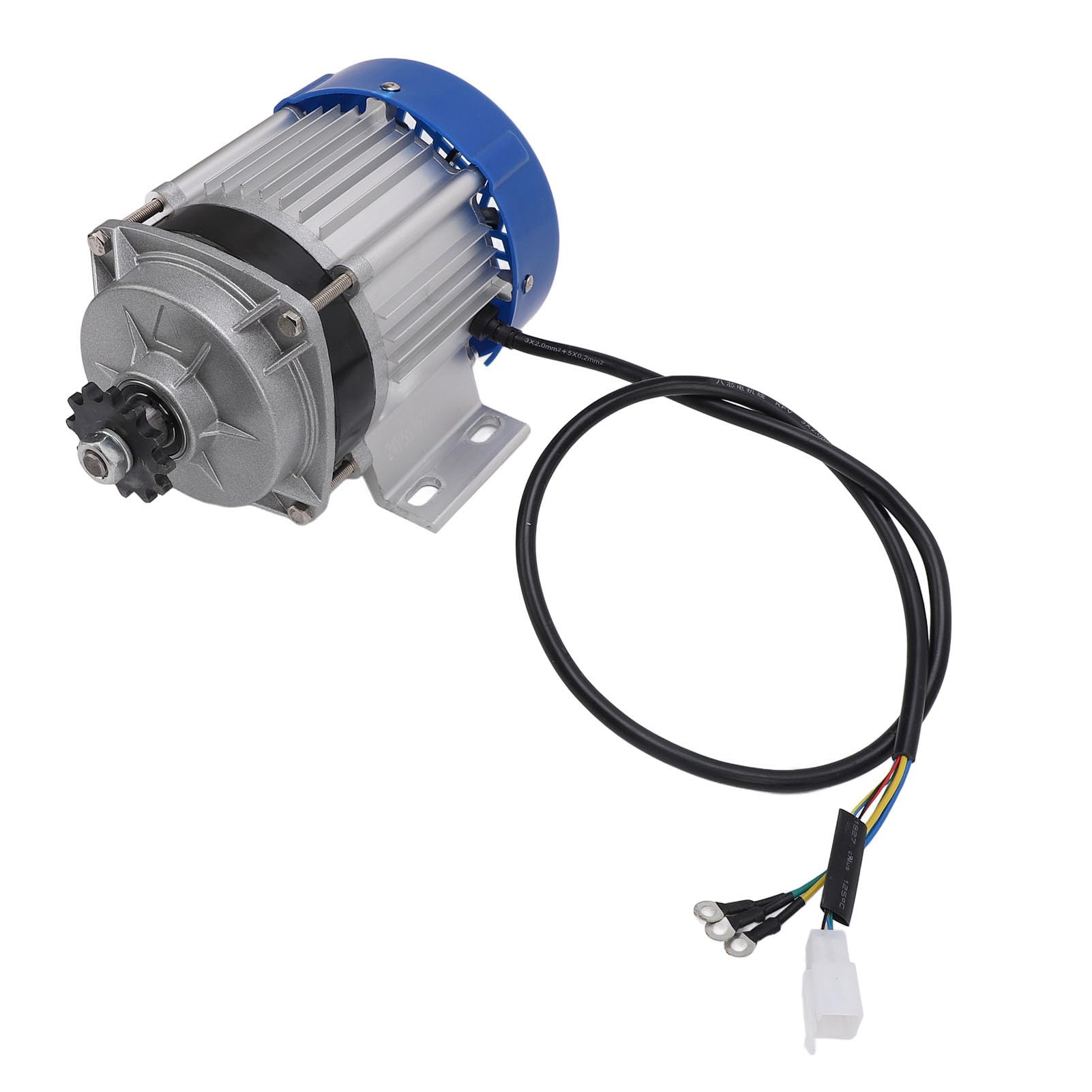 24V 500W elektrischer Dreirad-Bless-Motor, Permanentmagnet-Verzögerungsmotor, flexibles Aluminiumgehäuse mit 420-Typ-Kettenantrieb, 12-Zahn-Innenzahnrad für