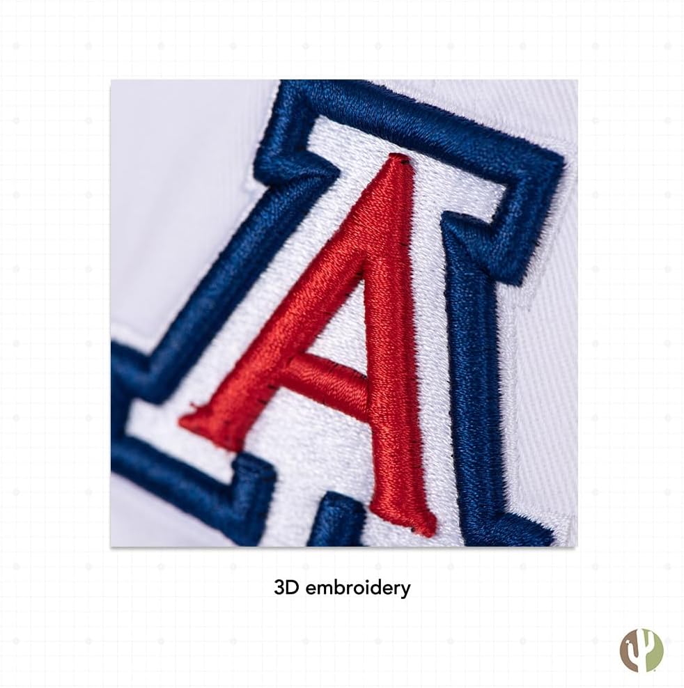 Desert Cactus University of Arizona Baseball Hat UA Wildcats Brimmed Embroidered Hats Cap Adjustable Cloth Strap Adult - Image 5