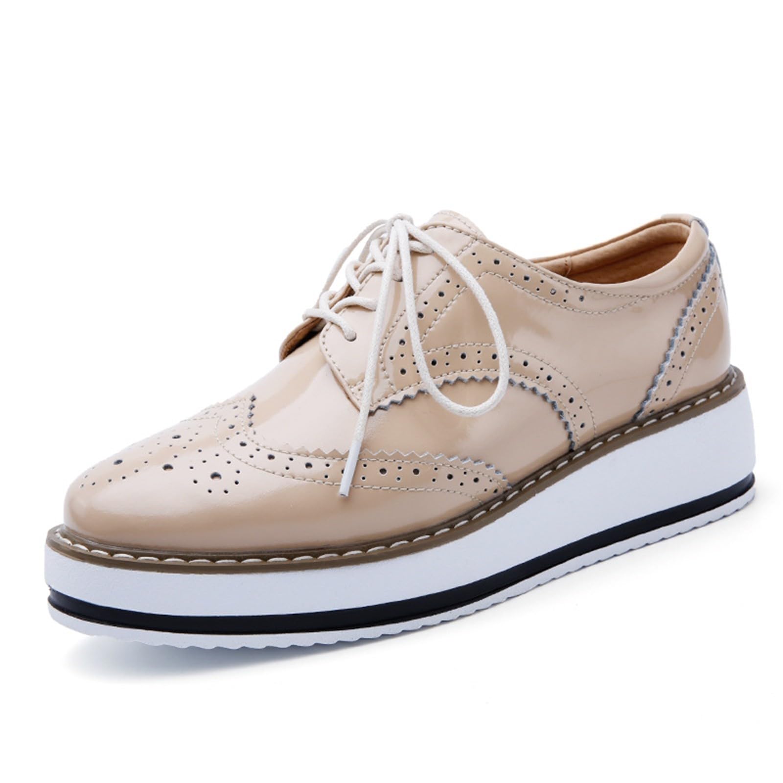 Sneaker da donna estiva chic e confortevole ballerina in pelle, scarpe da ginnastica estive comode e piatte quotidiane, scarpe da passeggio con piattaforma, sneaker quotidiana multiuso, sneaker