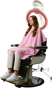 Professional Stand Hair Dryer - 360 Rotating Hair Processor with Wheels & LCD Adjustable Height Salon & Home Use Hair Treatment Machine for Hair Drying, Oil Care, Hair Dyeing, Heating Grey