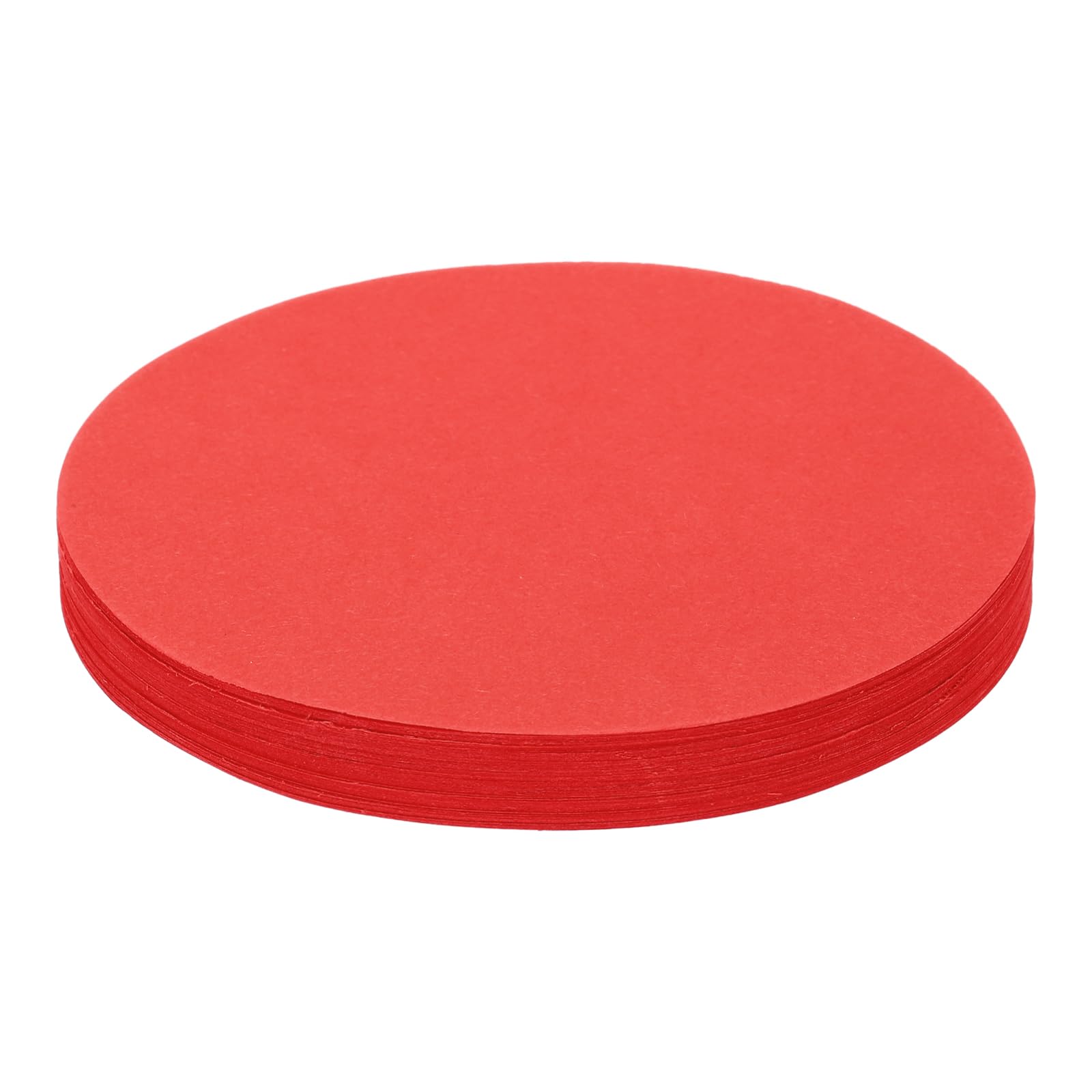 Rebower 100 Sheets Circles Cutouts Paper, 4 Inch Round Origami Cardstock Construction Paper, [for Arts DIY Crafts Art Bulletin Board Decorations ] Red