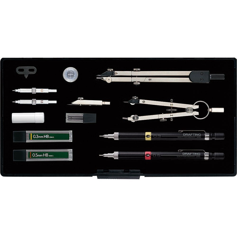 Amazon | コクヨ 製図器 Sシリーズ コンパス 15点 TZ-CSS6 | コンパス