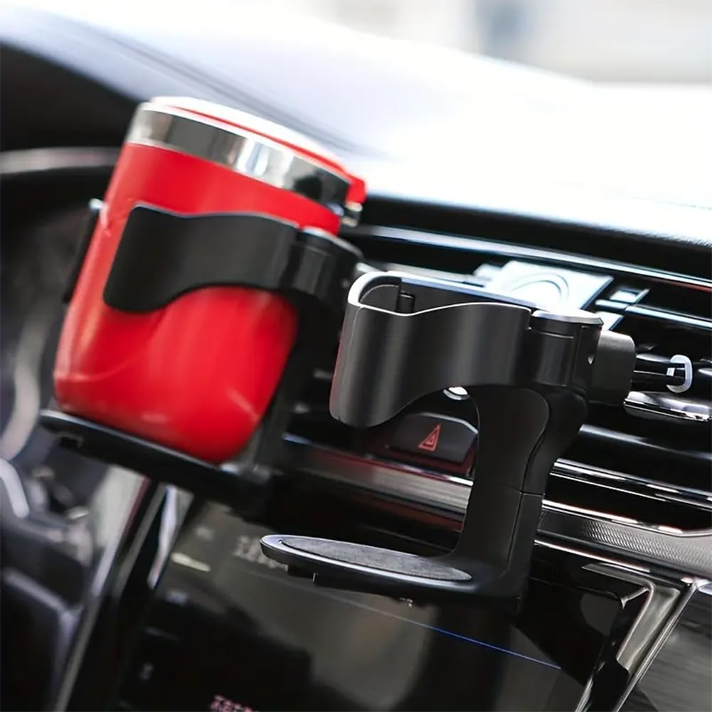 Porte-gobelet Universel Pour Bouche D'aération Dacia Duster, Dokker, Logan, Lodgy, Sandero - Noir - Neuf
