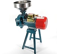 Vista 3 de Molino eléctrico Molinillo de cereales secos húmedos 220 V 1500 W arroz grano de maíz café trigo alimentación harina molienda moledora fresadora