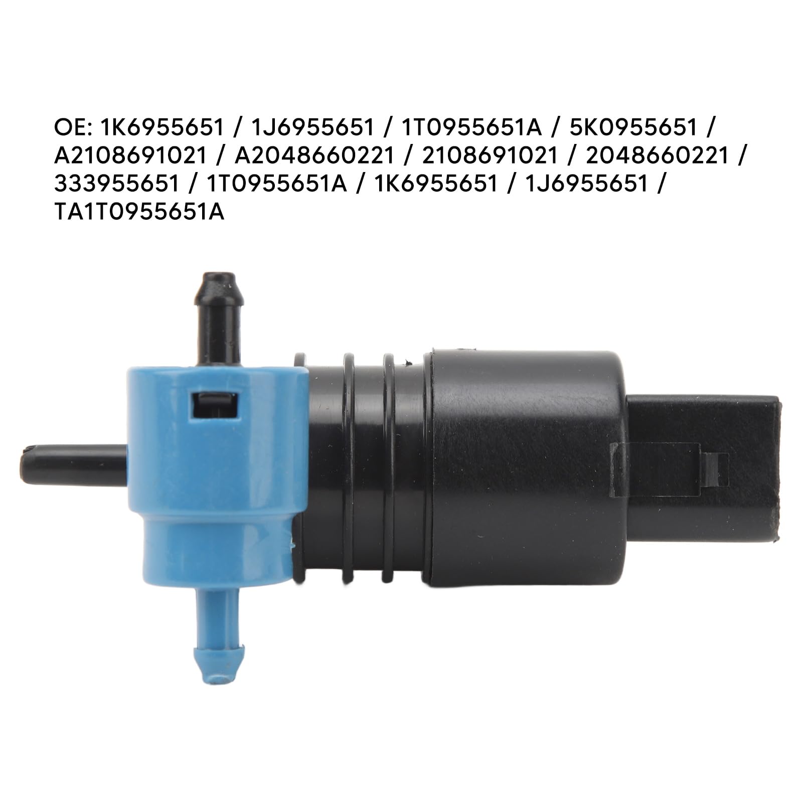 Amazon.com: Windshield Washer Pump 333955651 2 Pin Dual Outlet 