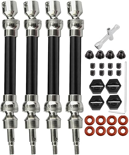 Eje de transmisión CVD para 110 Arrma Big Rock V3 3S BLX 4x4 4WD, 4 piezas de actualización de control remoto, ejes de transmisión delanteros