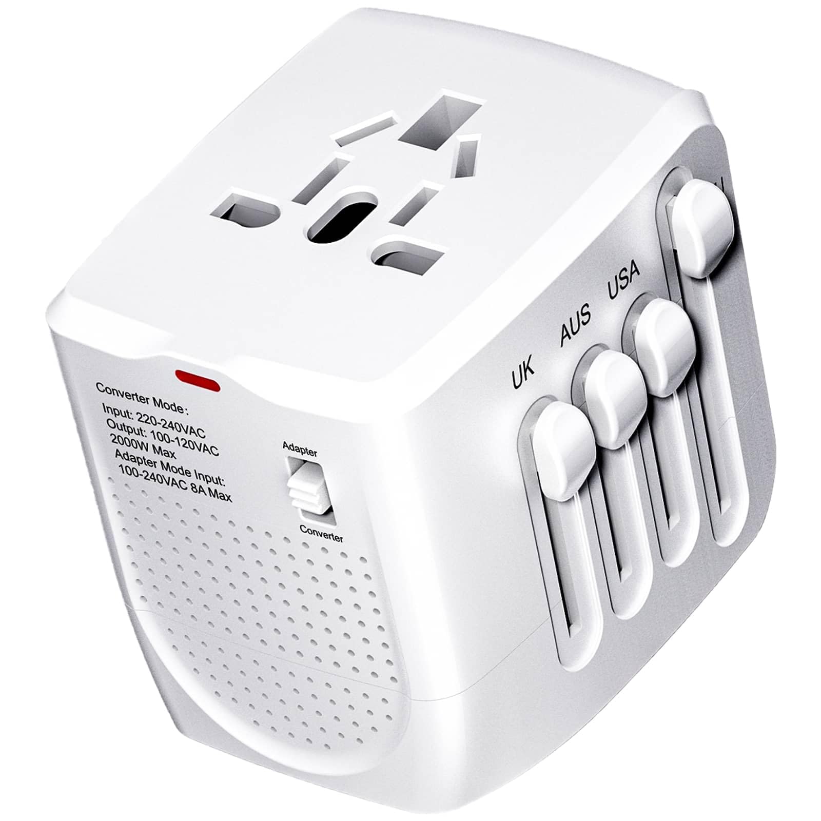 Trisonic TS-514R-A 1650W Voltage Converter – Step Down 220V To 110V AC For International Travel-565837