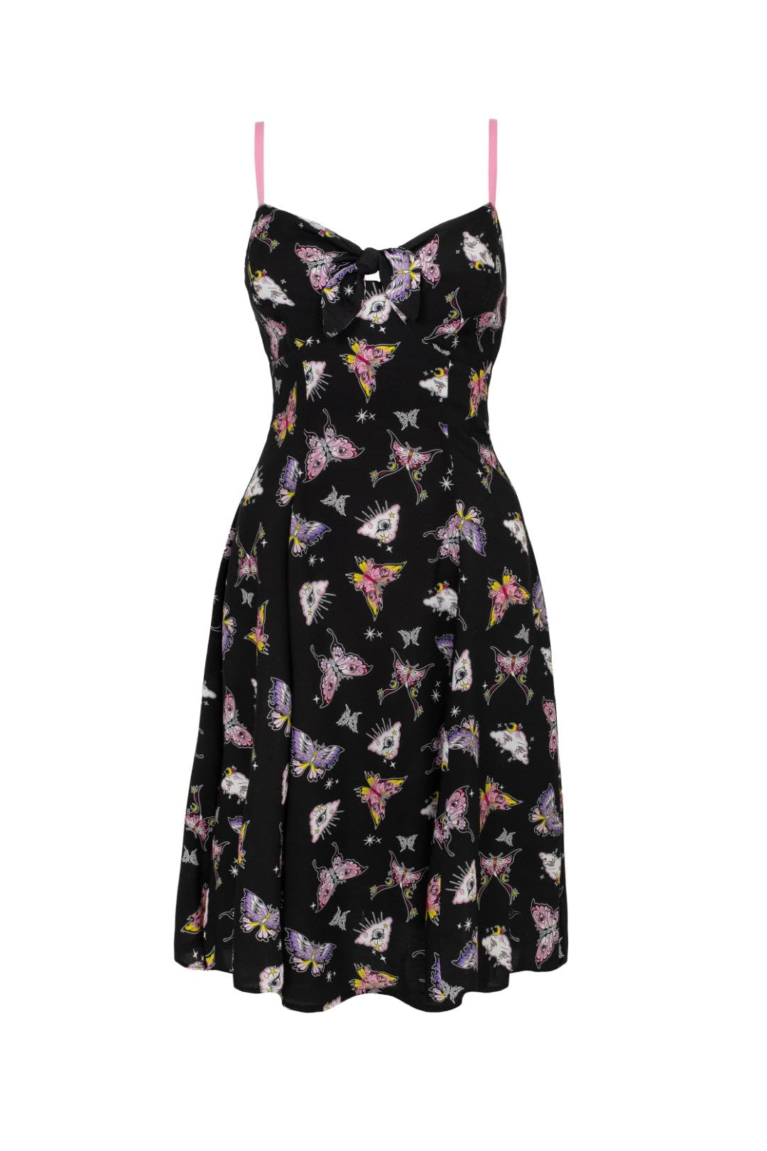 Hell Bunny Women's Black Kocho Sweatheart Neckline Midi Dress | Size: Xl