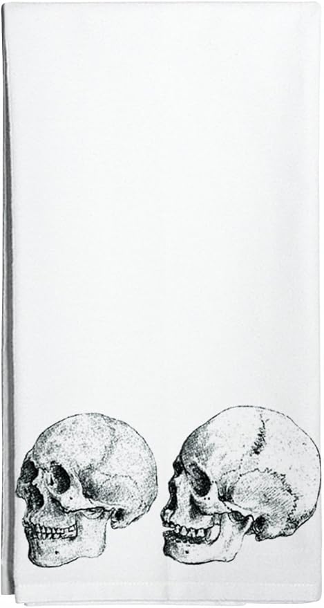 Montgomery Street Skulls Cotton Flour Sack Dish Towel