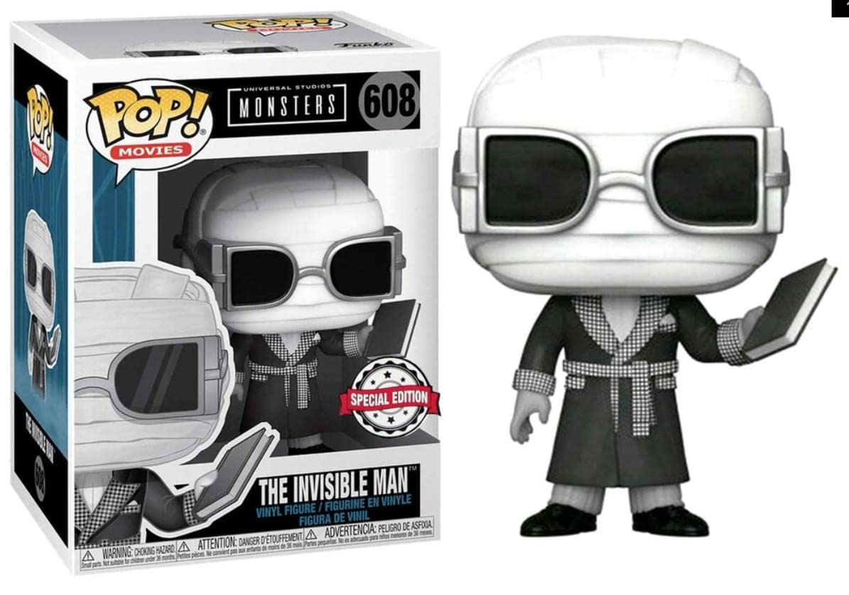 Amazon.com: POP Movies: UM- Invisible Man (B&W) : Toys & Games